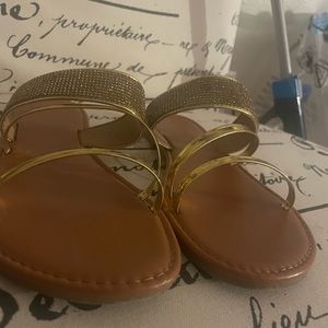 Gold sandals